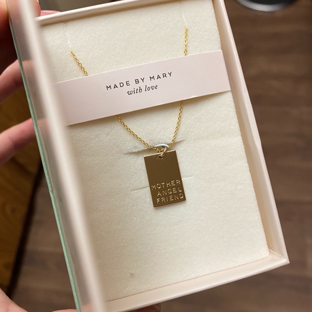 Made By Mary Lennon rectangle necklace
